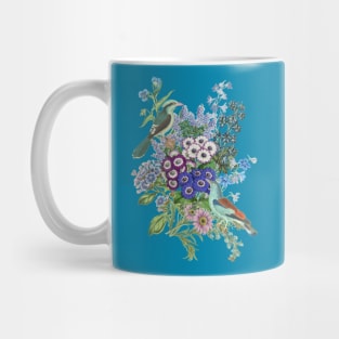 Turquoise Birds Mug